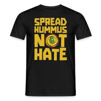 Chef végétalien Spread Houmous Veggies Amateurs de légumes Chefs végétaliens - T-shirt homme - noir - Devant - AI Model Male 178 light (178cm)