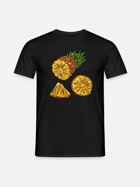 Pineapple fruit - Men's T-Shirt - black