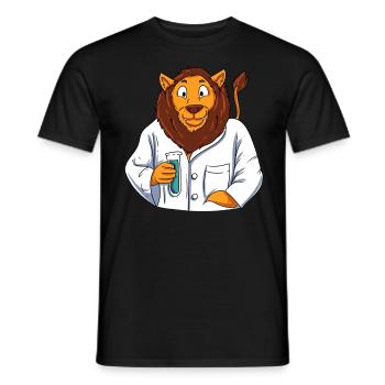 Scientifique Léo - T-shirt homme - noir - Devant - AI Model Male 178 light (178cm)