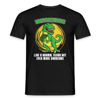 Veganism Veganocerous Like A Vegetable Vegan Lover - Männer T-Shirt - Schwarz - Vorne - AI Model Male 178 light (178cm)