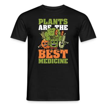 Veganism Plants Are The Best No Meat Vegan Lover - Männer T-Shirt - Schwarz - Vorne - AI Model Male 178 light (178cm)