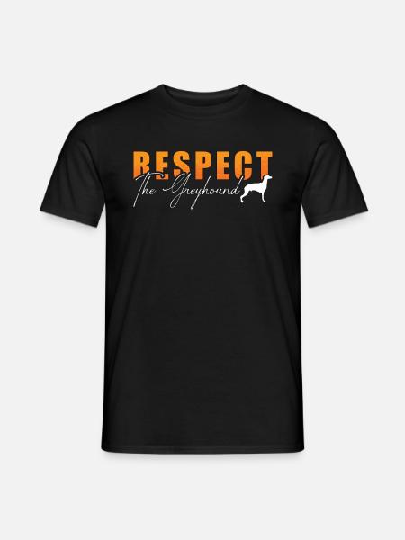 Greyhound Racing Respect The Dogs Greyhound Racer - Männer T-Shirt - Schwarz