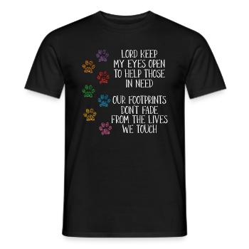 Abandoned Pets Lord Keep My Shelters Animal Lover - Männer T-Shirt - Schwarz - Vorne - AI Model Male 178 light (178cm)