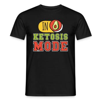 Régime cétogène en mode cétose Alimentation saine Keto - T-shirt homme - noir - Devant - AI Model Male 178 light (178cm)