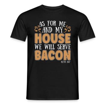 Ketogenic Diet As For Me And My Ketosis Keto Lover - Men's T-Shirt - black - Front - AI Model Male 178 light (178cm)