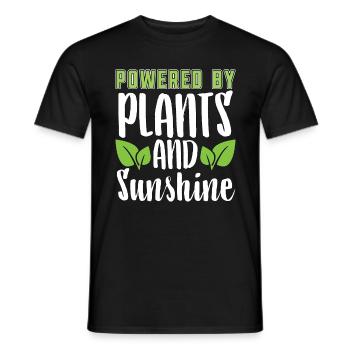 Régime végétalien alimenté par des plantes Sans produits laitiers sans viande - T-shirt homme - noir - Devant - AI Model Male 178 light (178cm)