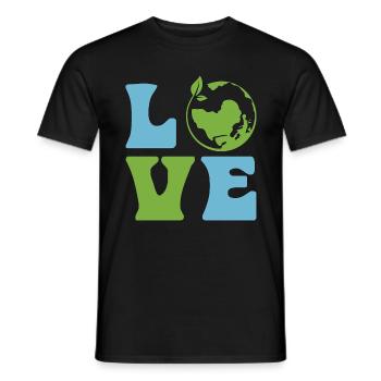 Réserve naturelle de Guardianist Love Planet Earth - T-shirt homme - noir - Devant - AI Model Male 178 light (178cm)