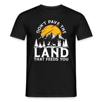 Les défenseurs de l’environnement ne Pave pas l’amoureux de la nature - T-shirt homme - noir - Devant - AI Model Male 178 light (178cm)