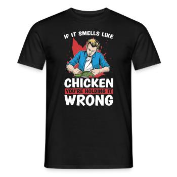 Ham Radio If It Smells Like Antenna Radio Operator - Men's T-Shirt - black - Front - AI Model Male 178 light (178cm)
