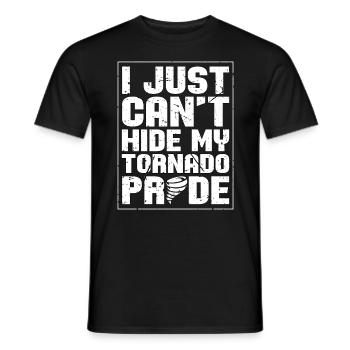 Tornadoes I Just Can't Hide Weather Tornado Chaser - Männer T-Shirt - Schwarz - Vorne - AI Model Male 178 light (178cm)