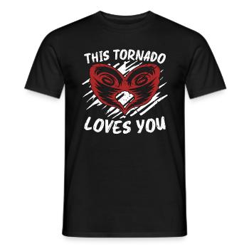 Tornadoes This Tornado Loves Storms Tornado Chaser - Männer T-Shirt - Schwarz - Vorne - AI Model Male 178 light (178cm)