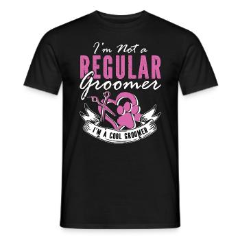 Toiletteur pour animaux de compagnie Je ne suis pas un toiletteur de salon d’animaux régulier - T-shirt homme - noir - Devant - AI Model Male 178 light (178cm)