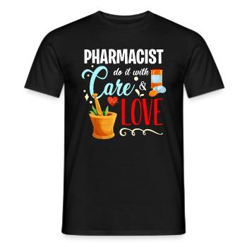 Pharmacy Technician Pharmacist Do It With Medicine - Men's T-Shirt - black - Front - AI Model Male 178 light (178cm)