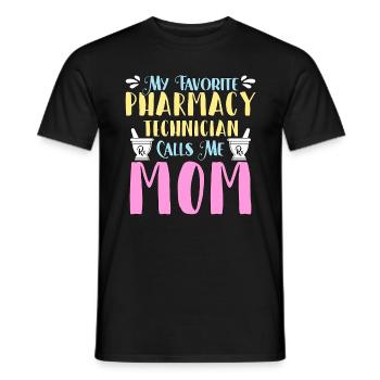 Pharmacy Technician My Favorite Pharmacy Medicine - Men's T-Shirt - black - Front - AI Model Male 178 light (178cm)