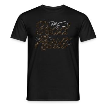 Beading Bead Artist Beadwork Jewelry Making Beader - Men's T-Shirt - black - Front - AI Model Male 178 light (178cm)