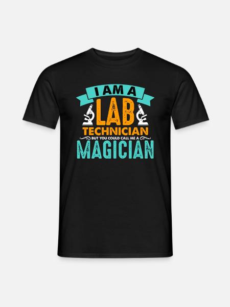 Técnico de laboratorio Soy un técnico de laboratorio pero científico - Camiseta hombre - negro
