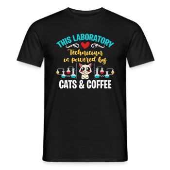 Technicien de laboratoire Ce technicien de laboratoire médical - T-shirt homme - noir - Devant - AI Model Male 178 light (178cm)
