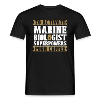 Marine Biology To Activate Marine Science Animals - Männer T-Shirt - Schwarz - Vorne - AI Model Male 178 light (178cm)