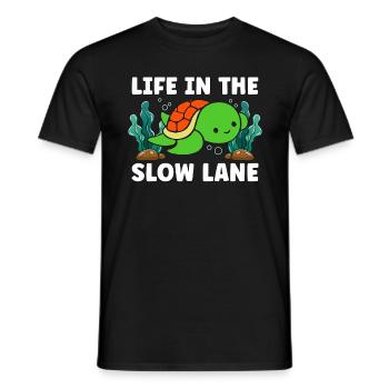 Marine Biology Life In The Slow Underwater Science - Männer T-Shirt - Schwarz - Vorne - AI Model Male 178 light (178cm)