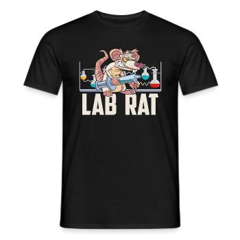Technicien de laboratoire Laboratoire de science des rats Laboratoire clinique - T-shirt homme - noir - Devant - AI Model Male 178 light (178cm)