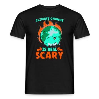 Le changement climatique est une véritable prise de conscience Activiste du climat - T-shirt homme - noir - Devant - AI Model Male 178 light (178cm)