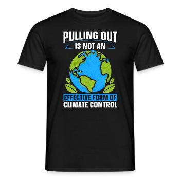 Climate Change Pulling Out Is Not Climate Science - Männer T-Shirt - Schwarz - Vorne - AI Model Male 178 light (178cm)