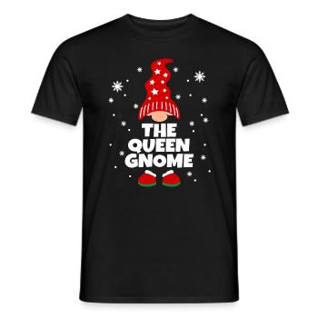 Drôle de pyjama de famille Queen Gnome Matching - T-shirt homme - noir - Devant - AI Model Male 178 light (178cm)