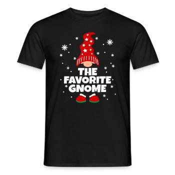 Drôle de pyjama de famille Gnome préféré - T-shirt homme - noir - Devant - AI Model Male 178 light (178cm)