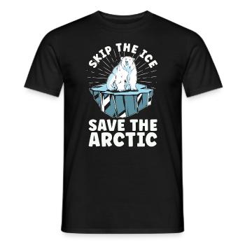 Réchauffement climatique Sautez la conscience de l’environnement de glace - T-shirt homme - noir - Devant - AI Model Male 178 light (178cm)