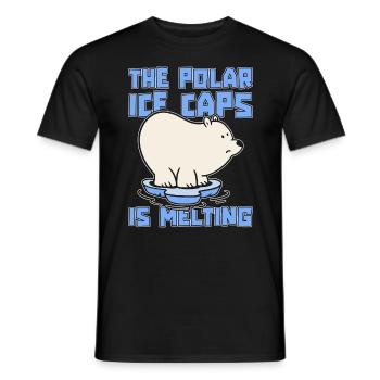 Global Warming The Polar Ice Caps Science Activism - Männer T-Shirt - Schwarz - Vorne - AI Model Male 178 light (178cm)
