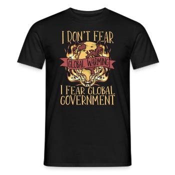 Réchauffement climatique Je n’ai pas peur Sensibilisation à l’environnement - T-shirt homme - noir - Devant - AI Model Male 178 light (178cm)