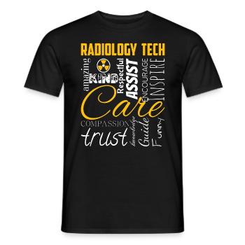 Technicien en radiologie Tech Technicien en appréciation technique en radiologie - T-shirt homme - noir - Devant - AI Model Male 178 light (178cm)