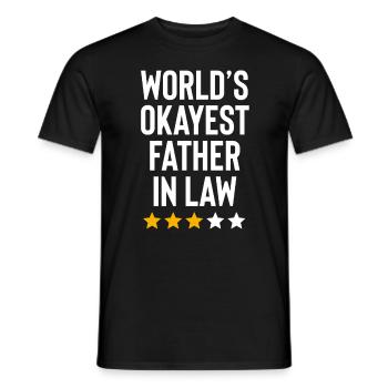 Worlds Okayest Beau-Père Drôle Anniversaire - T-shirt homme - noir - Devant - AI Model Male 178 light (178cm)