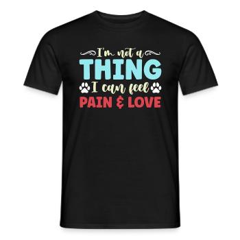 Animaux abandonnés Je ne suis pas une chose Adoptez un amoureux des animaux - T-shirt homme - noir - Devant - AI Model Male 178 light (178cm)