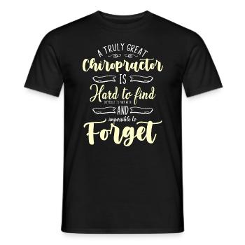 Chiropractic A Truly Great Chiropractor Massage - Men's T-Shirt - black - Front - AI Model Male 178 light (178cm)