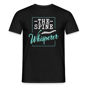 Chiropractic The Spine Whisperer Physical Therapy - Men's T-Shirt - black - Front - AI Model Male 178 light (178cm)