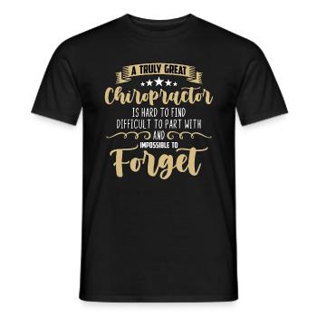 Chiropractic A Truly Great Chiropractor Is Massage - Men's T-Shirt - black - Front - AI Model Male 178 light (178cm)