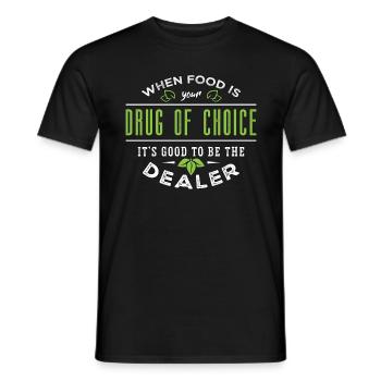 Chef végétalien Quand la nourriture est votre légume Chefs végétaliens - T-shirt homme - noir - Devant - AI Model Male 178 light (178cm)