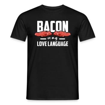 Ketogenic Diet Bacon Is My Love Ketosis Keto Lover - Men's T-Shirt - black - Front - AI Model Male 178 light (178cm)