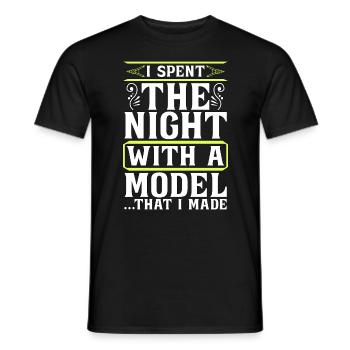 Architecte Architectes J’ai passé la nuit Architecture - T-shirt homme - noir - Devant - AI Model Male 178 light (178cm)