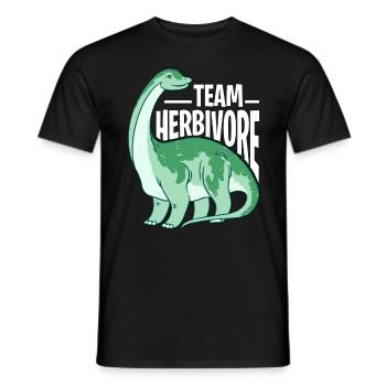 Vegan Diet Team Herbivore Alimentation saine sans viande - T-shirt homme - noir - Devant - AI Model Male 178 light (178cm)
