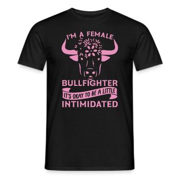 Bullfighting I'm A Female Bullfighter Rodeo Clown - Men's T-Shirt - black - Front - AI Model Male 178 light (178cm)