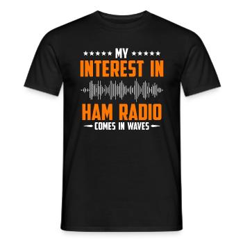 Ham Radio My Interest In Ham Radio Communication - Männer T-Shirt - Schwarz - Vorne - AI Model Male 178 light (178cm)