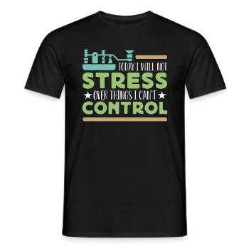 Ham Radio Today I Will Not Amateur Radio Operator - Men's T-Shirt - black - Front - AI Model Male 178 light (178cm)