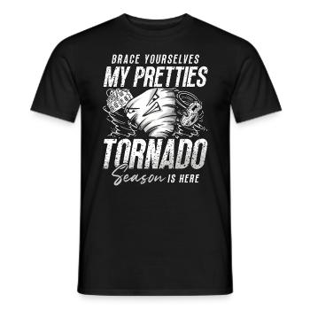 Tornadoes Brace Yourselves My Weather Storm Hunter - Männer T-Shirt - Schwarz - Vorne - AI Model Male 178 light (178cm)