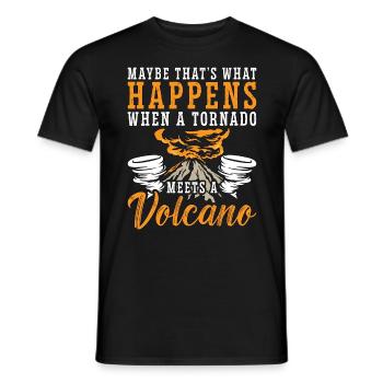 Tornadoes Maybe That's What Happens Storm Chasing - Männer T-Shirt - Schwarz - Vorne - AI Model Male 178 light (178cm)