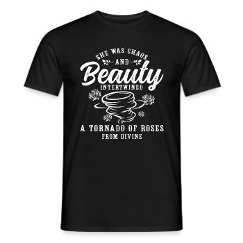 Tornadoes She Was Chaos And Storms Tornado Chaser - Männer T-Shirt - Schwarz - Vorne - AI Model Male 178 light (178cm)