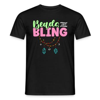 Beading Beads And Bling Beadwork Jewelry Beader - Men's T-Shirt - black - Front - AI Model Male 178 light (178cm)