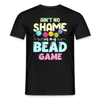Beading Ain't No Shame In My Jewelry Making Beader - Men's T-Shirt - black - Front - AI Model Male 178 light (178cm)