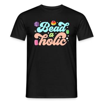 Beading Beadaholic Jewelry Making Beadwork Beader - Männer T-Shirt - Schwarz - Vorne - AI Model Male 178 light (178cm)